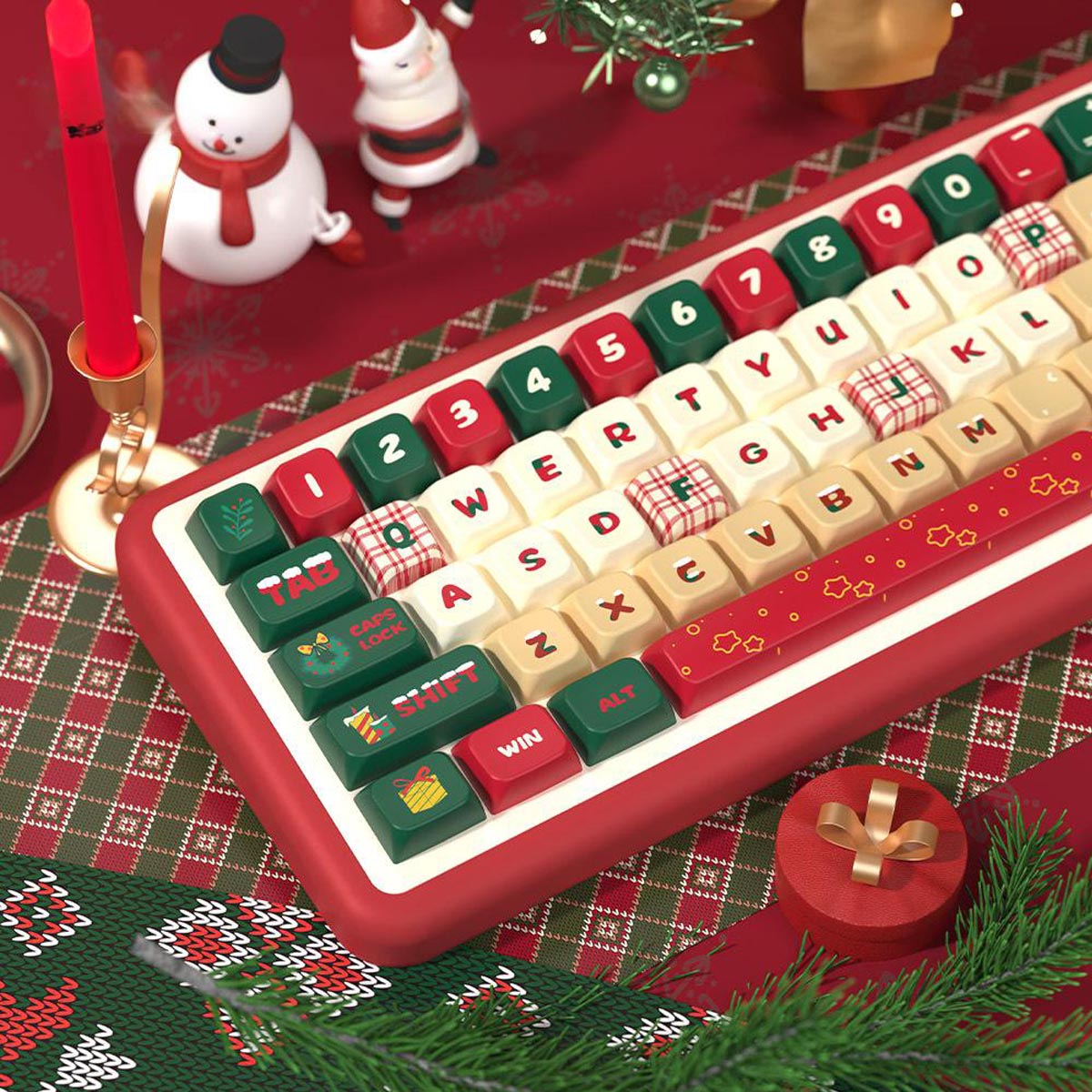 NEOKEY Christmas Keycap Set - MDA Profile, Int'l Layout (Limited Edition)