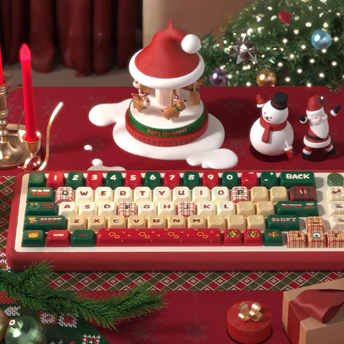 NEOKEY Christmas Keycap Set - MDA Profile, Int'l Layout (Limited Edition)